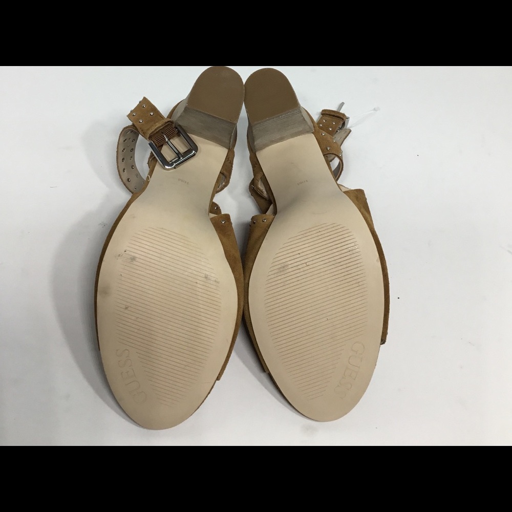 Tan Guess Erika Open Toe Heeled Sandal Sz 10M - Picture 5 of 7